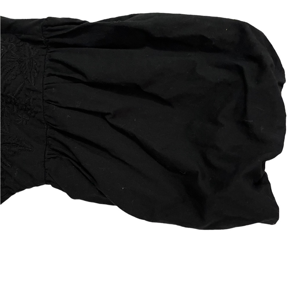 Lauren by Ralph Lauren black embroidered dress midi size 6 - Picture 7 of 8
